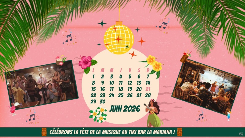 Calendrier de Juin 2026